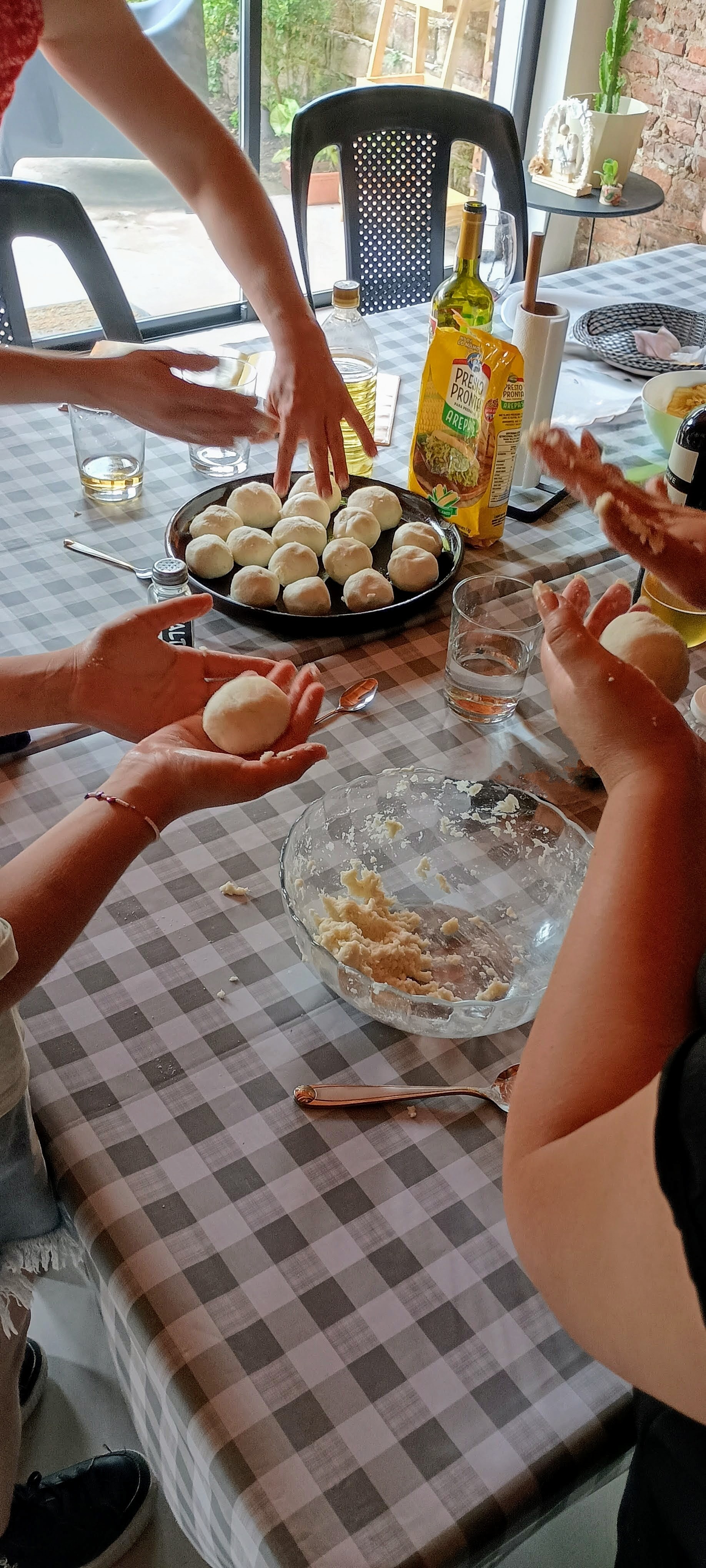 Masa de arepas lista